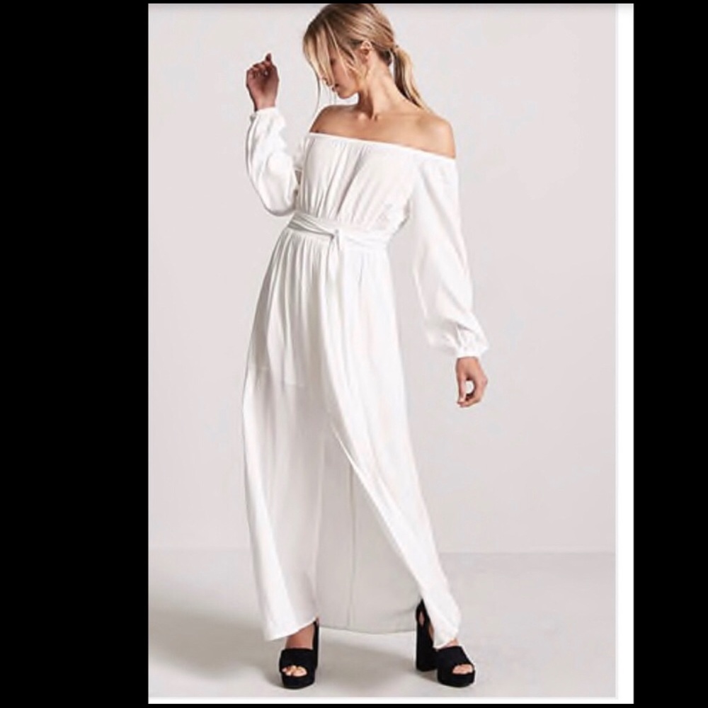 White boho dress